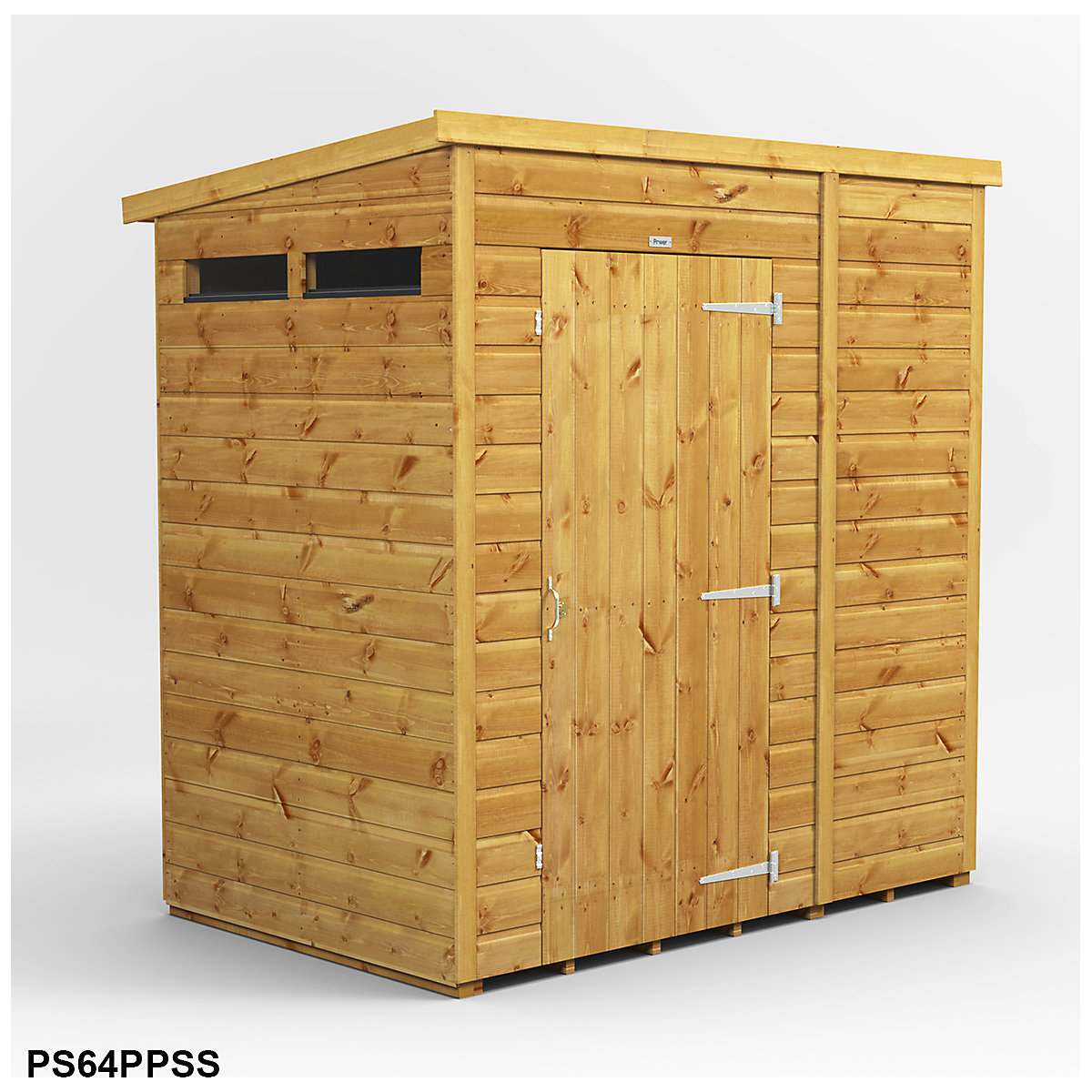 Power 4ft Wide Pent Security Shed (Product illustration 3)-2