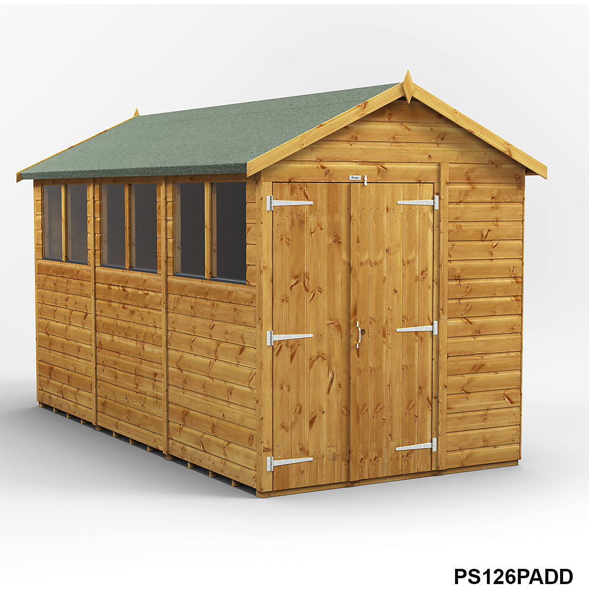 Power 6ft Wide Apex Garden Storage Sheds | Optional Windows (Product illustration 10)-9