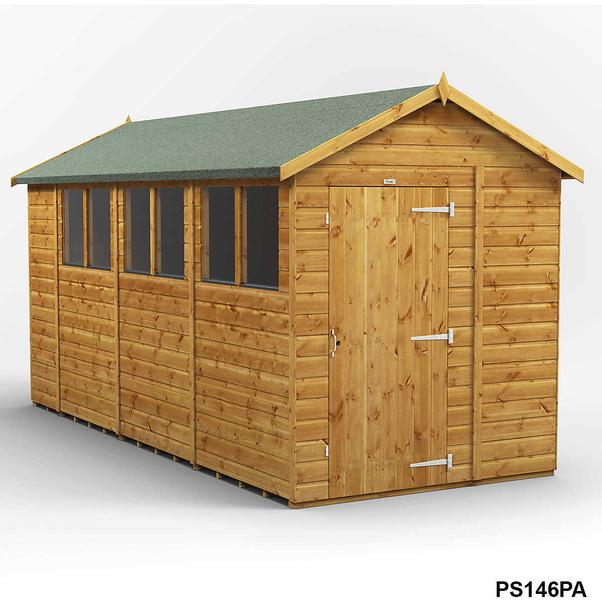 Power 6ft Wide Apex Garden Storage Sheds | Optional Windows (Product illustration 20)-19