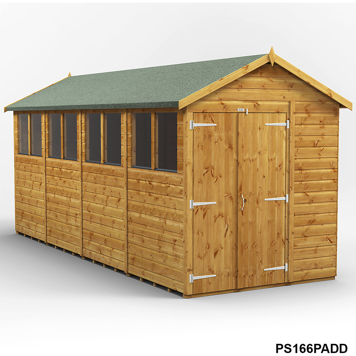 Power 6ft Wide Apex Garden Storage Sheds | Optional Windows (Product illustration 12)-11