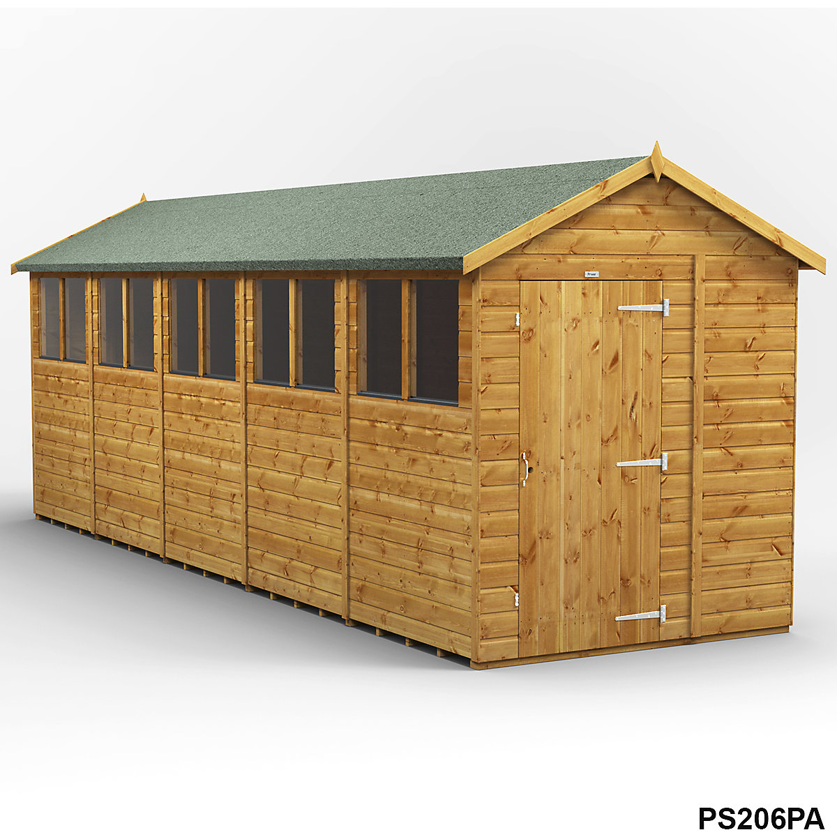 Power 6ft Wide Apex Garden Storage Sheds | Optional Windows (Product illustration 18)-17