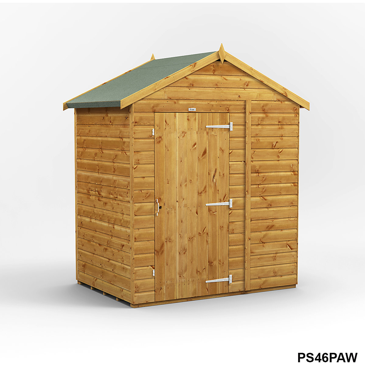 Power 6ft Wide Apex Garden Storage Sheds | Optional Windows (Product illustration 3)-2