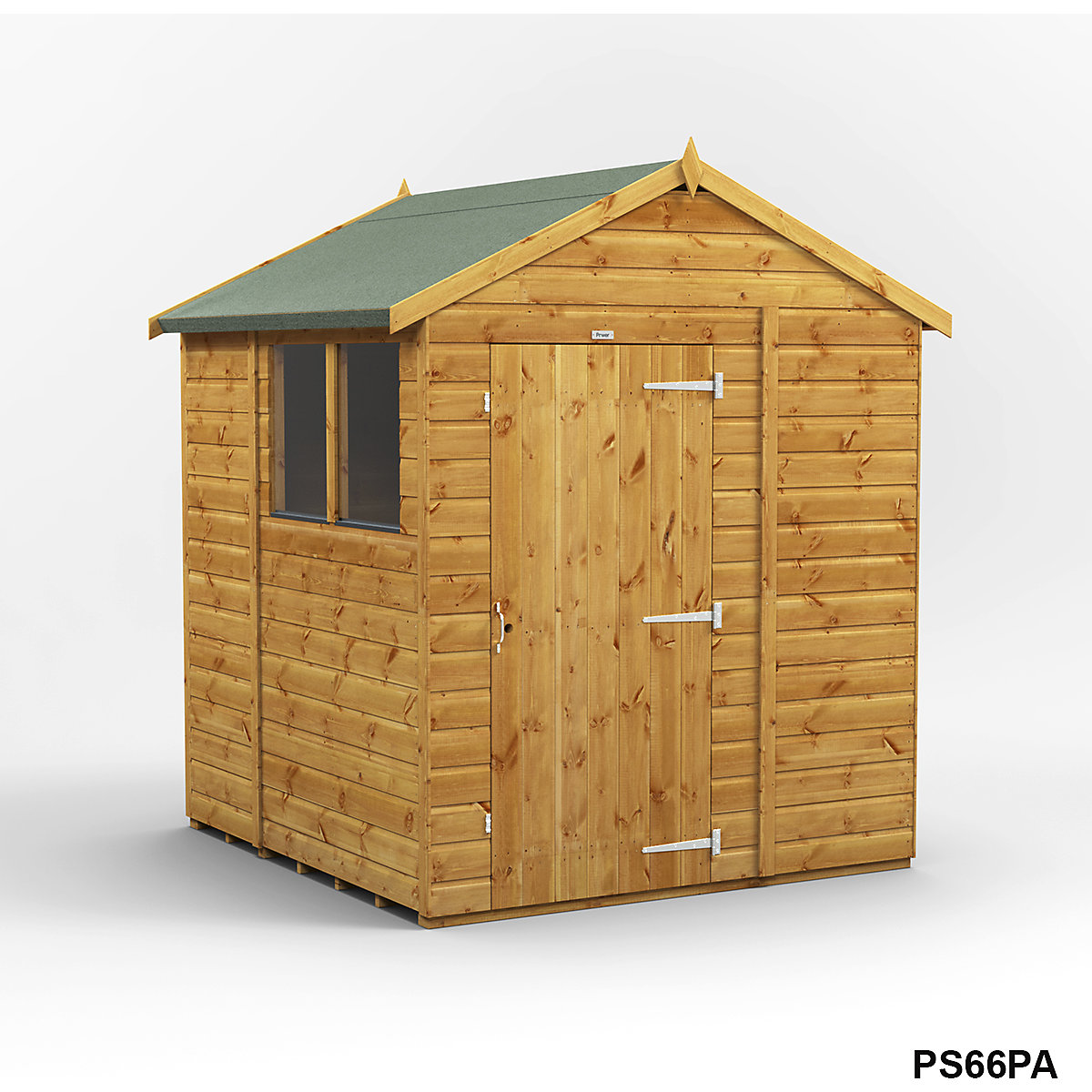 Power 6ft Wide Apex Garden Storage Sheds | Optional Windows (Product illustration 4)-3