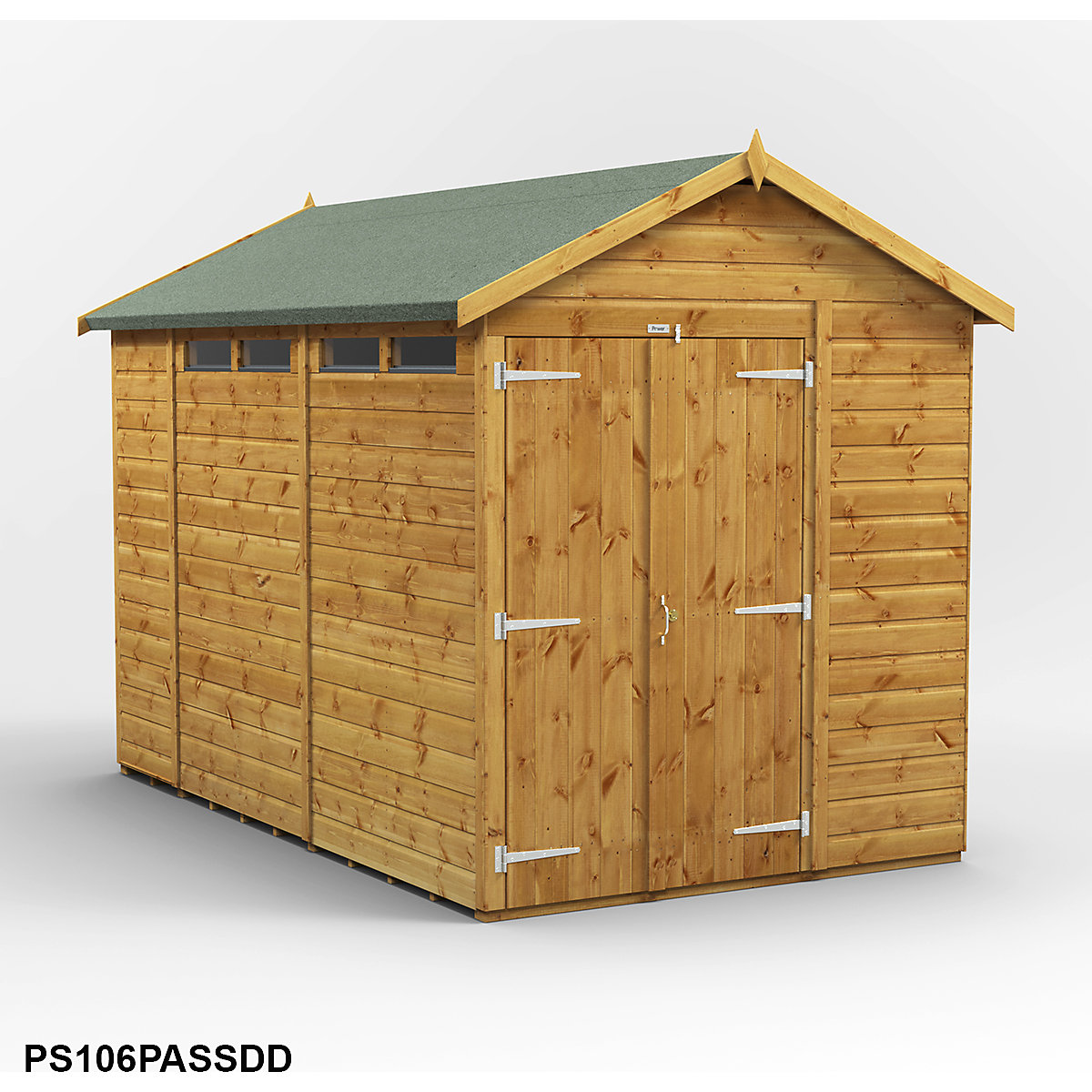 Power 6ft Wide Apex Security Shed (Product illustration 15)-14
