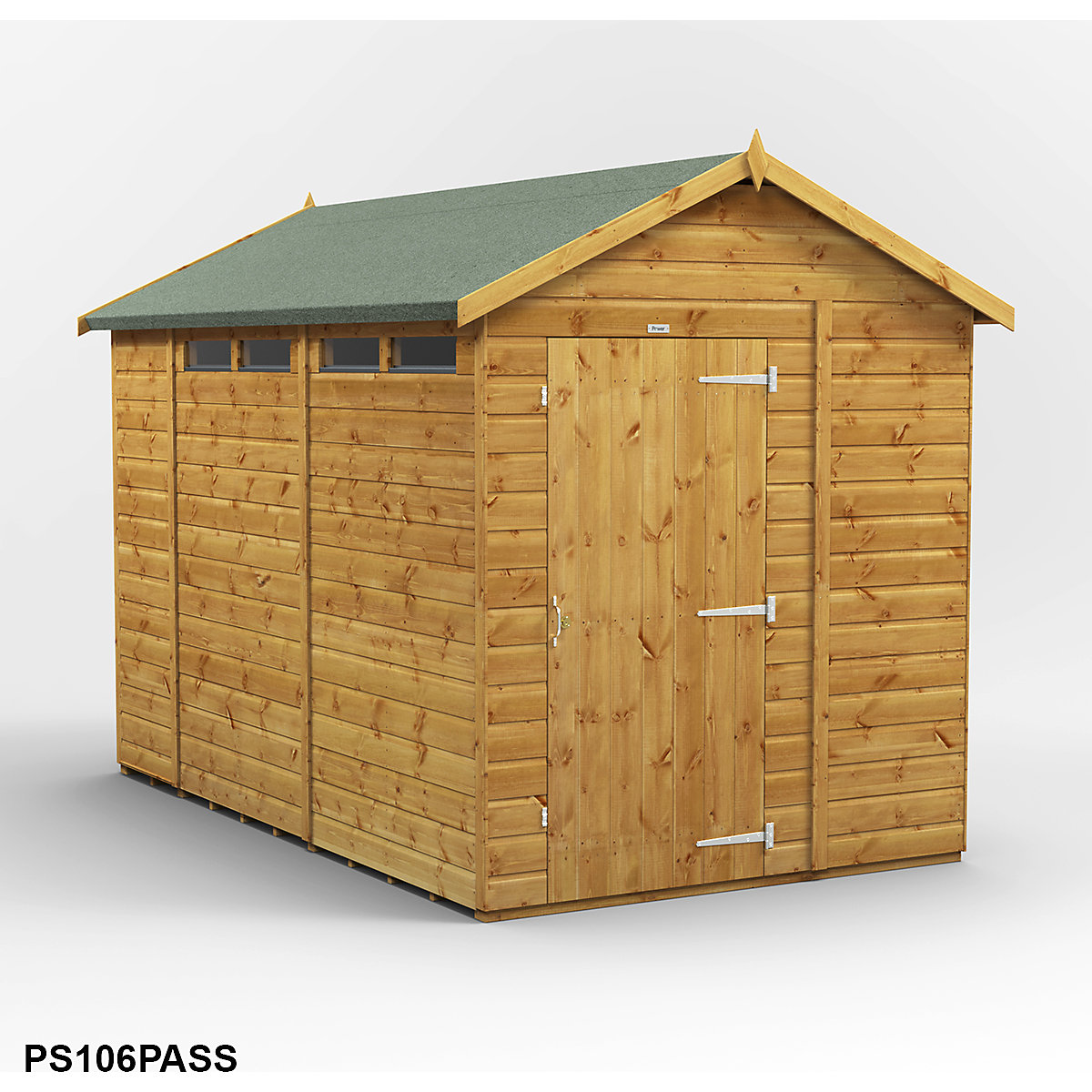 Power 6ft Wide Apex Security Shed (Product illustration 6)-5