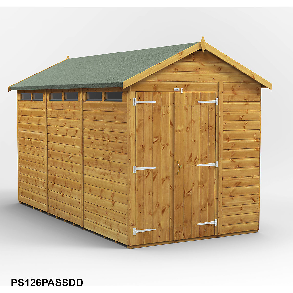 Power 6ft Wide Apex Security Shed (Product illustration 16)-15