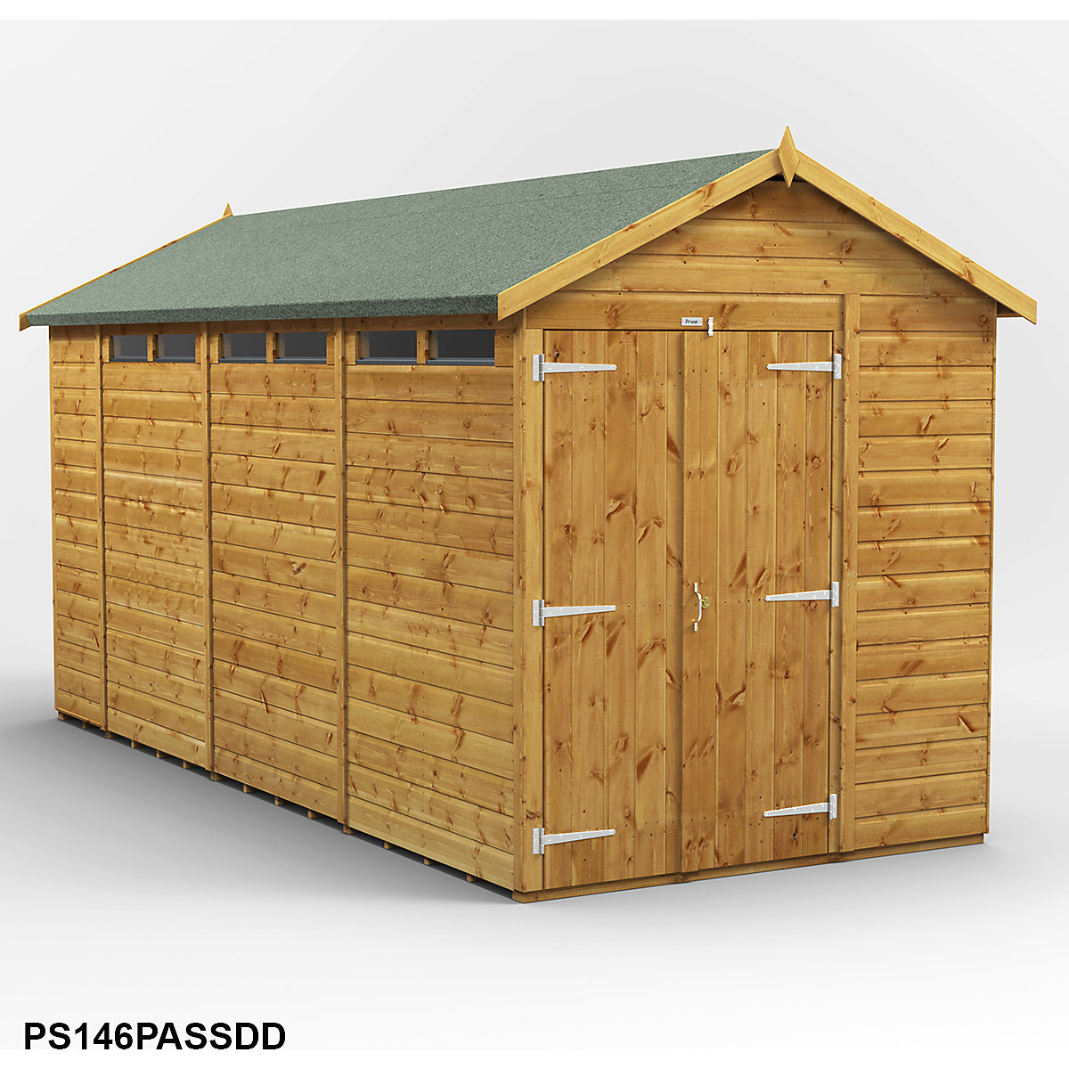 Power 6ft Wide Apex Security Shed (Product illustration 17)-16