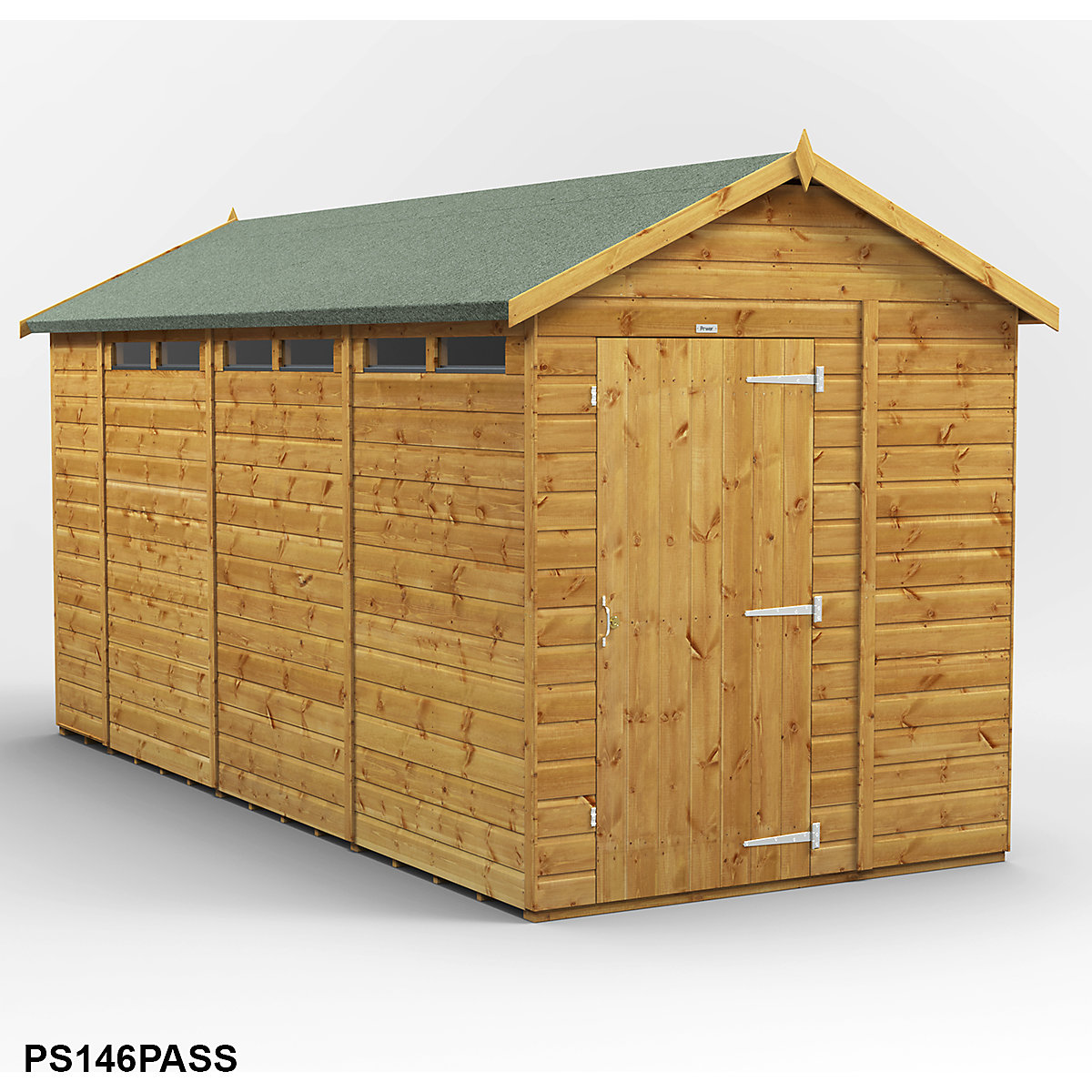 Power 6ft Wide Apex Security Shed (Product illustration 8)-7