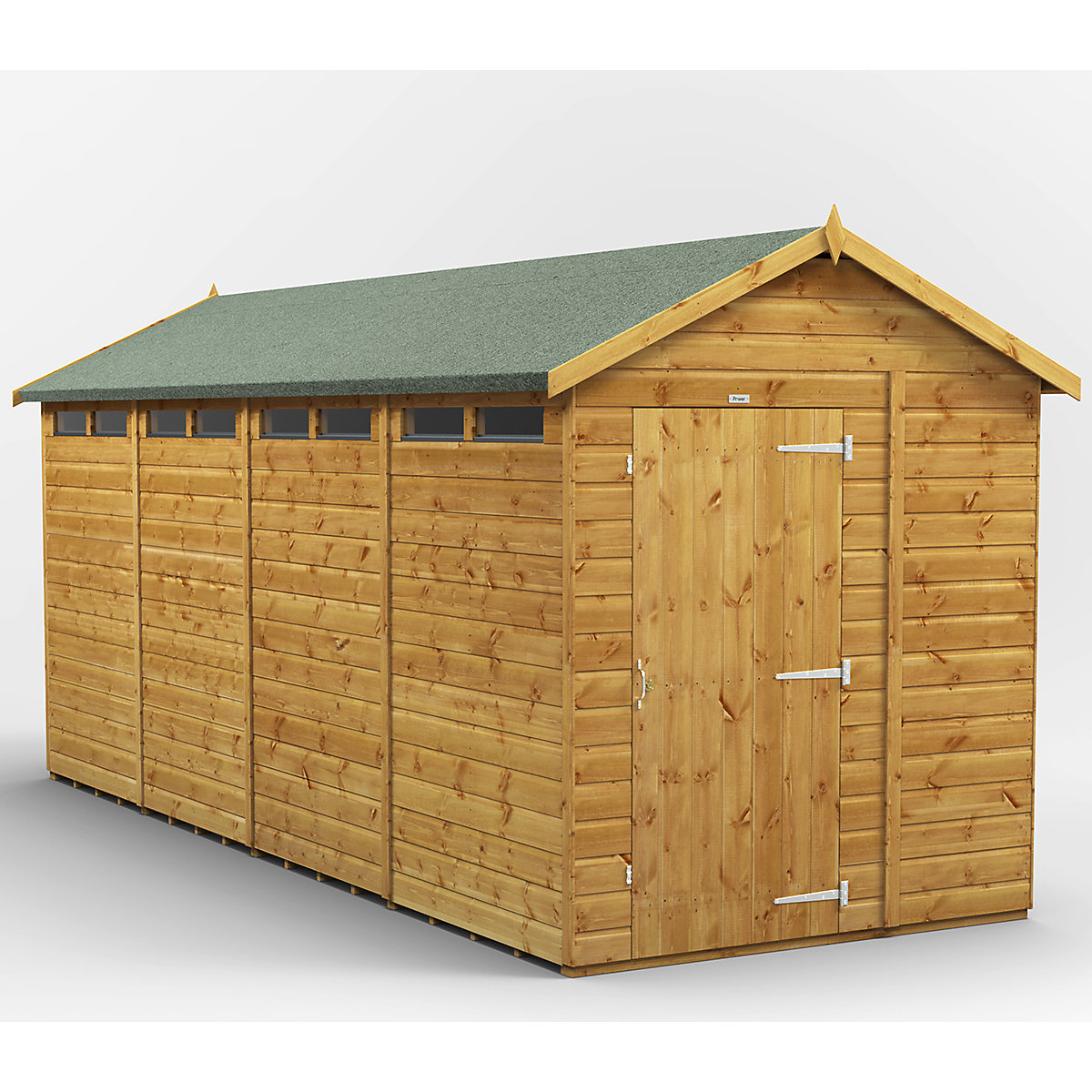 Power 6ft Wide Apex Security Shed