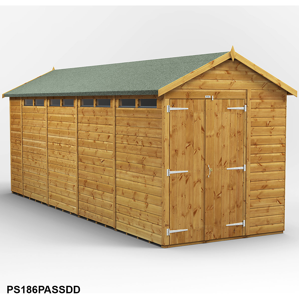 Power 6ft Wide Apex Security Shed (Product illustration 19)-18