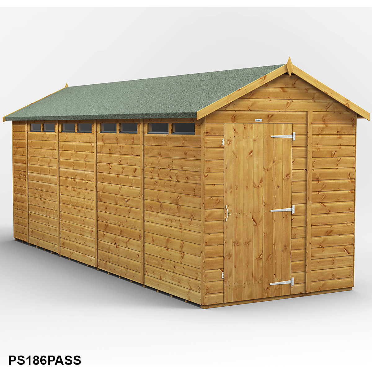 Power 6ft Wide Apex Security Shed (Product illustration 10)-9