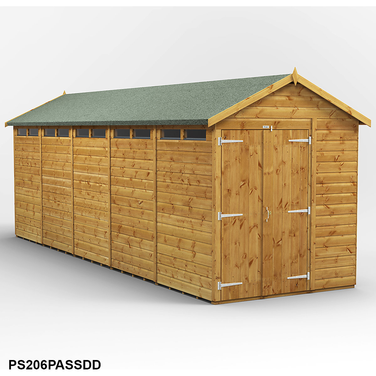 Power 6ft Wide Apex Security Shed (Product illustration 20)-19