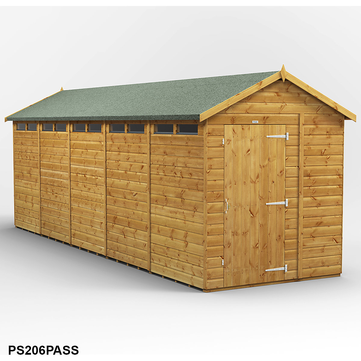 Power 6ft Wide Apex Security Shed (Product illustration 11)-10