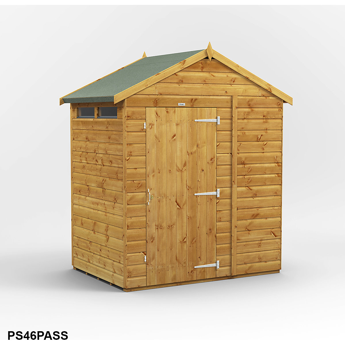 Power 6ft Wide Apex Security Shed (Product illustration 3)-2