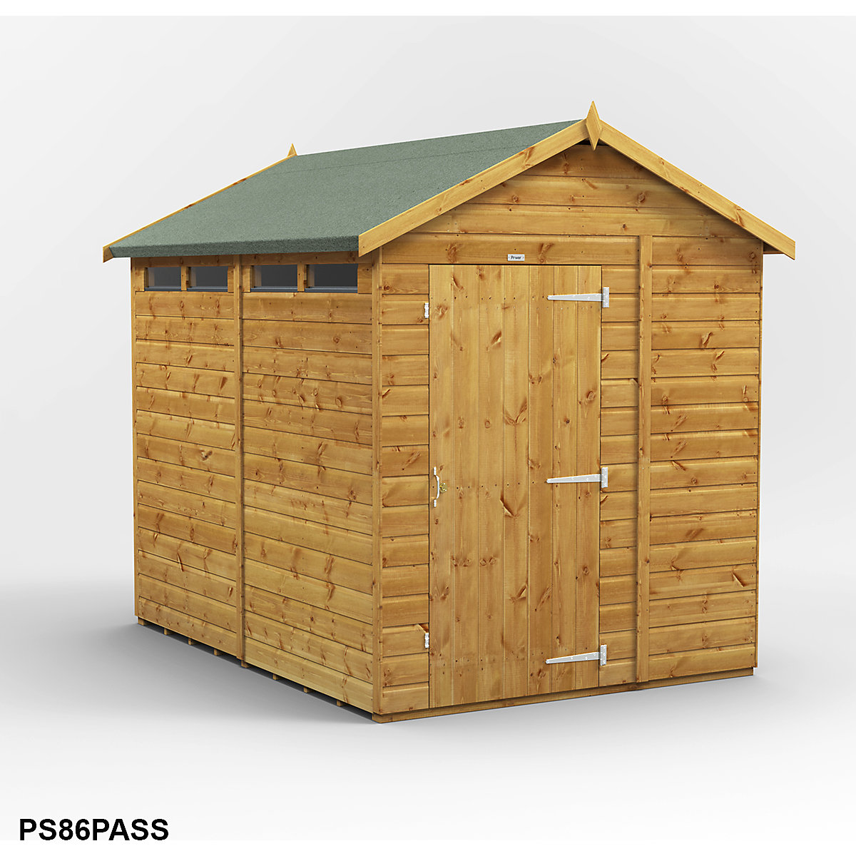 Power 6ft Wide Apex Security Shed (Product illustration 5)-4
