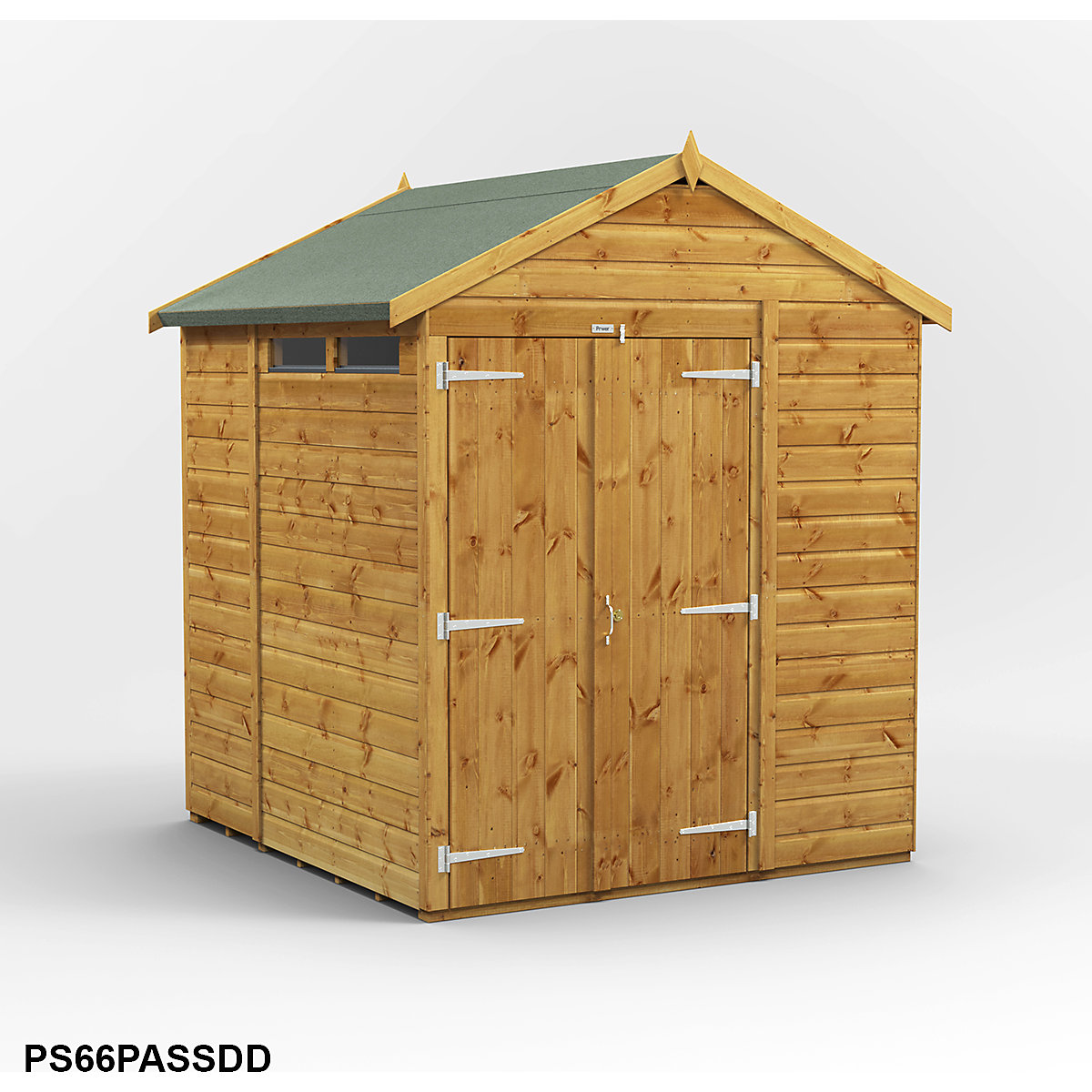 Power 6ft Wide Apex Security Shed (Product illustration 13)-12