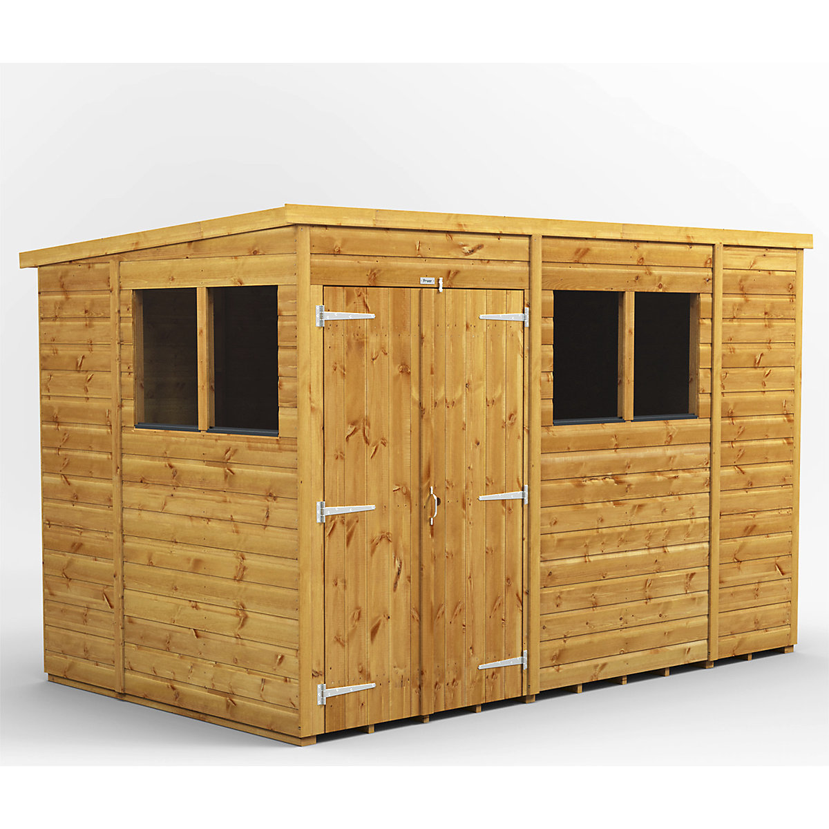 Power 6ft Wide Pent Garden Storage Shed | Optional Windows