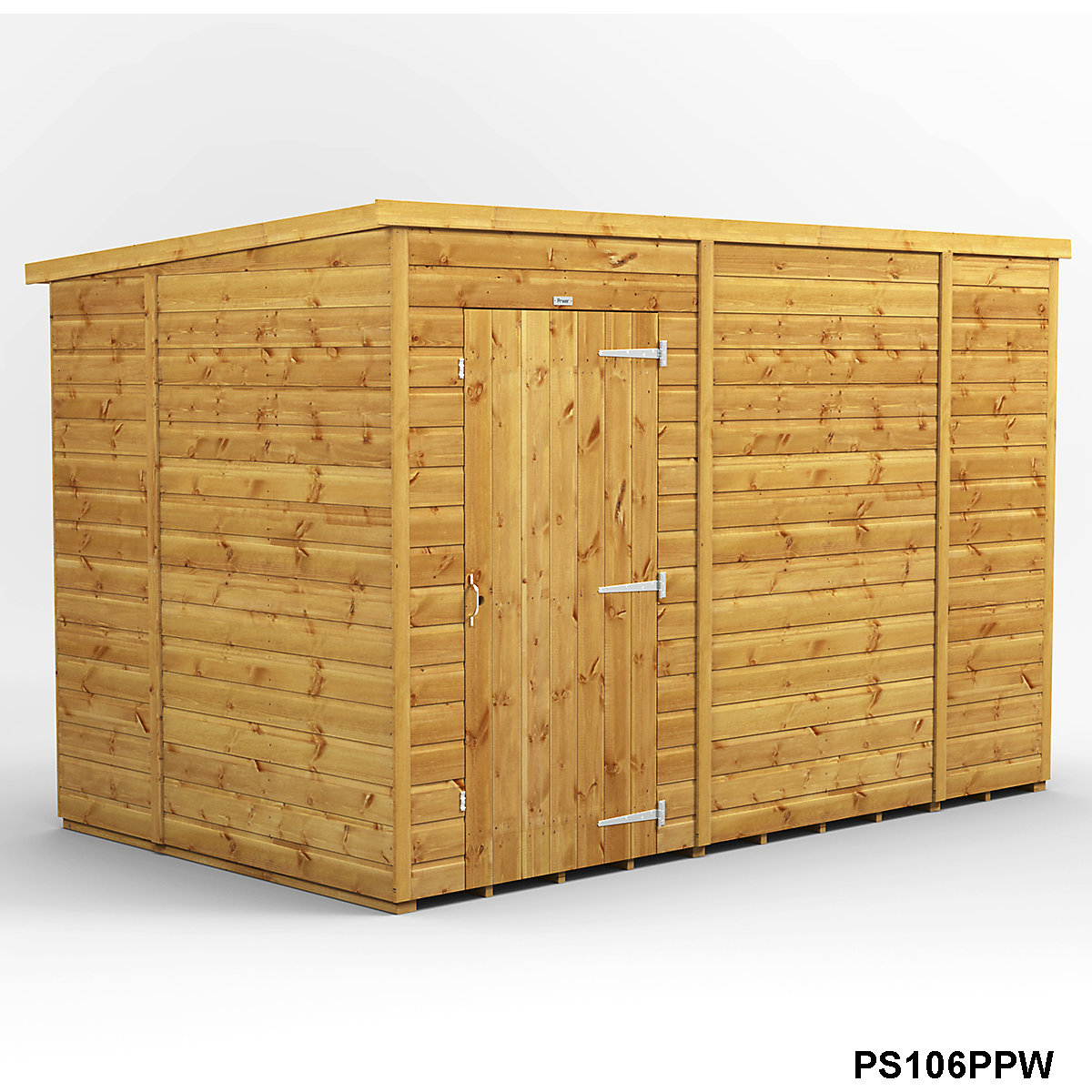 Power 6ft Wide Pent Garden Storage Shed | Optional Windows (Product illustration 9)-8