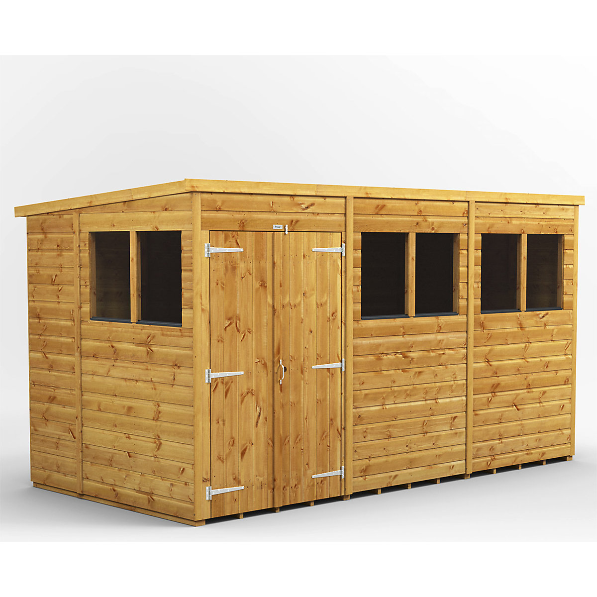 Power 6ft Wide Pent Garden Storage Shed | Optional Windows