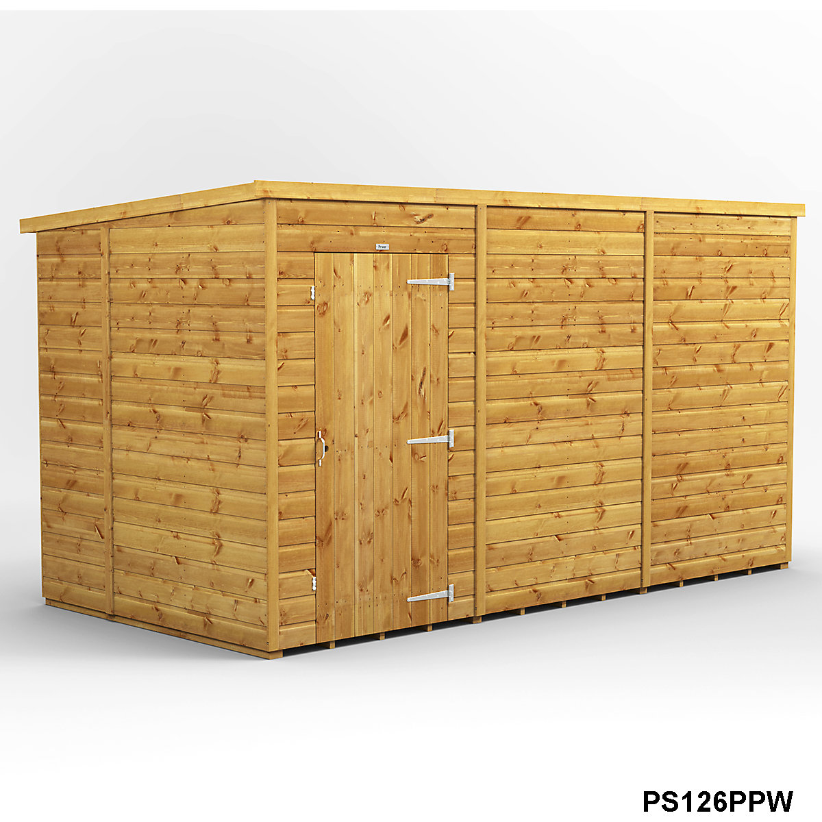 Power 6ft Wide Pent Garden Storage Shed | Optional Windows (Product illustration 11)-10