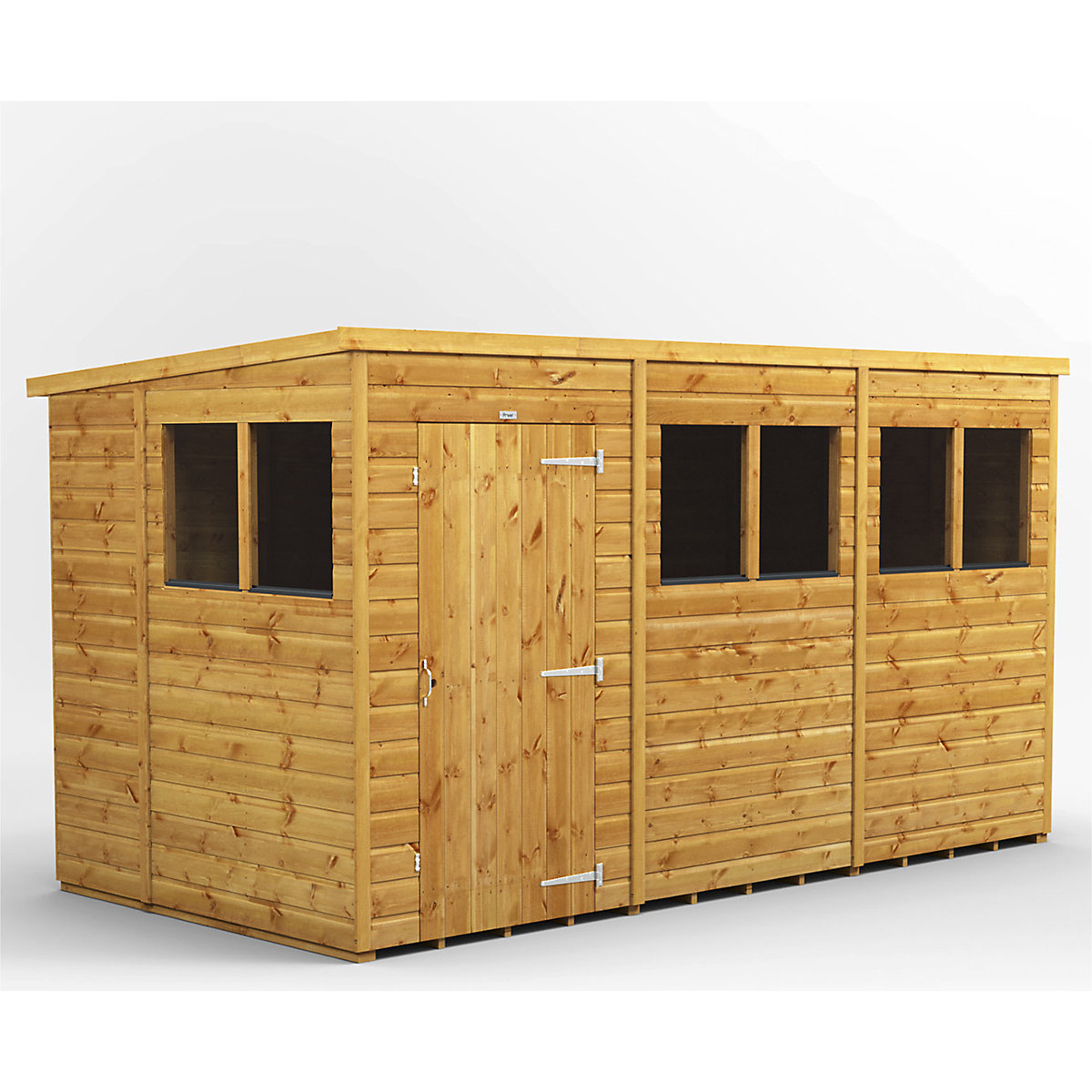 Power 6ft Wide Pent Garden Storage Shed | Optional Windows