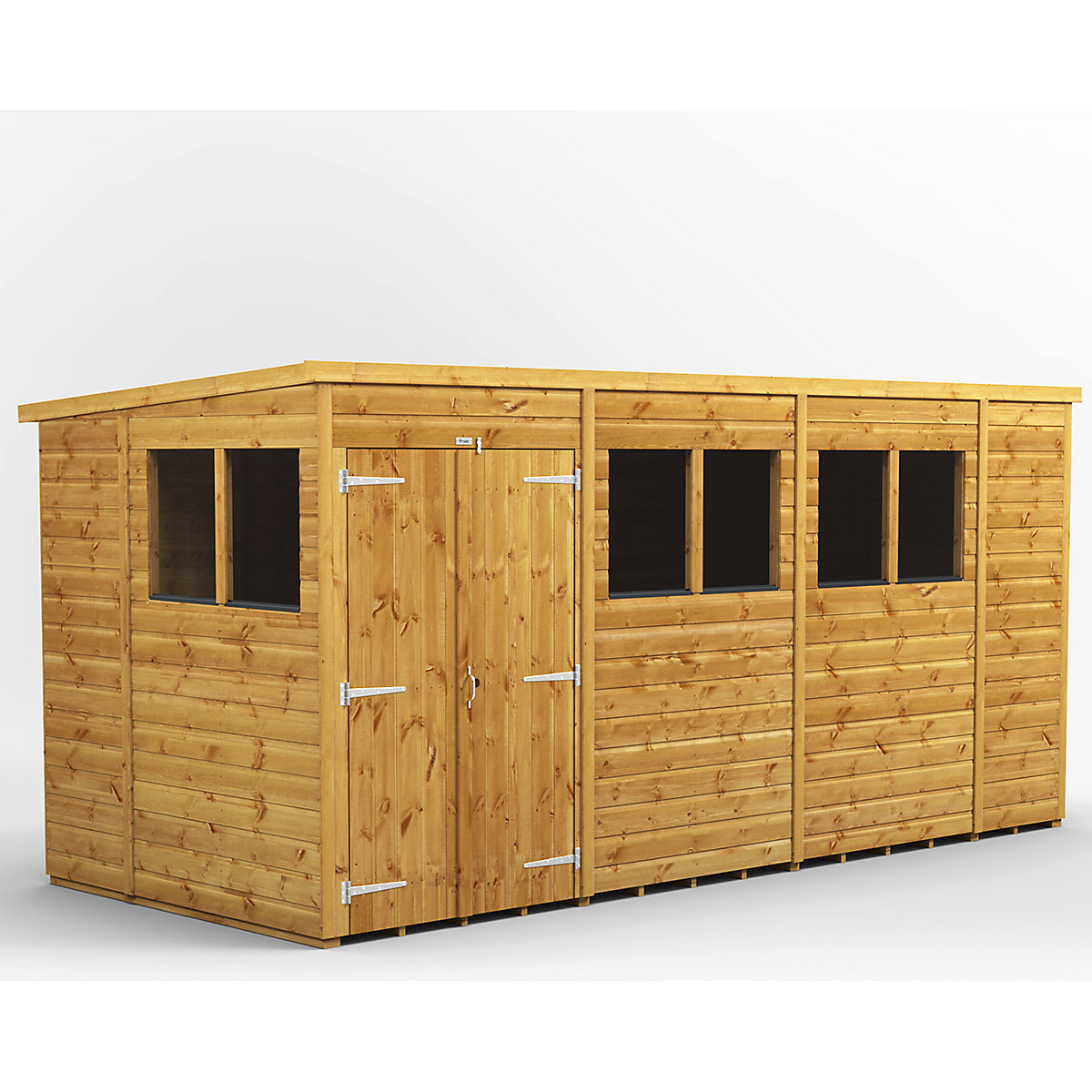 Power 6ft Wide Pent Garden Storage Shed | Optional Windows