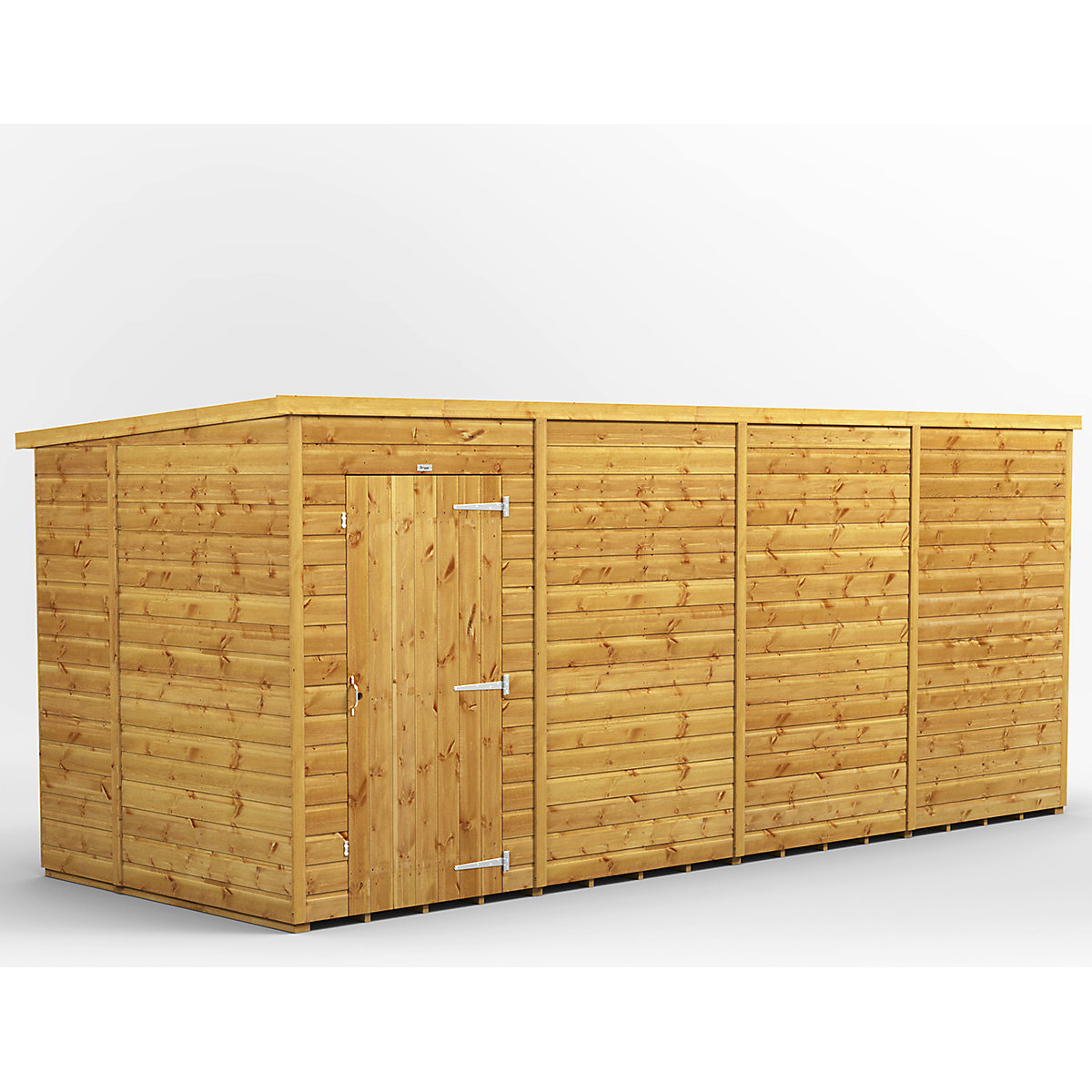 Power 6ft Wide Pent Garden Storage Shed | Optional Windows