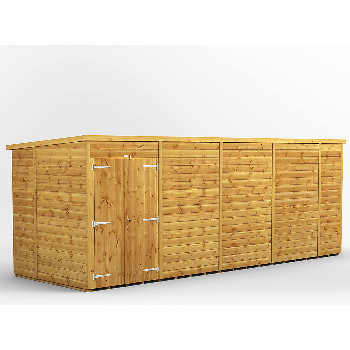 Power 6ft Wide Pent Garden Storage Shed | Optional Windows