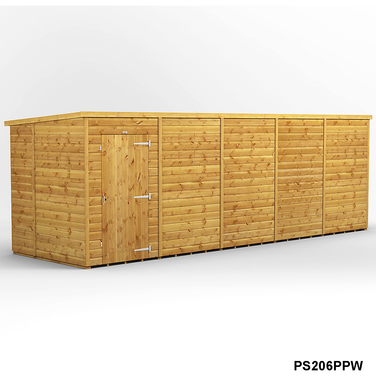 Power 6ft Wide Pent Garden Storage Shed | Optional Windows (Product illustration 19)-18