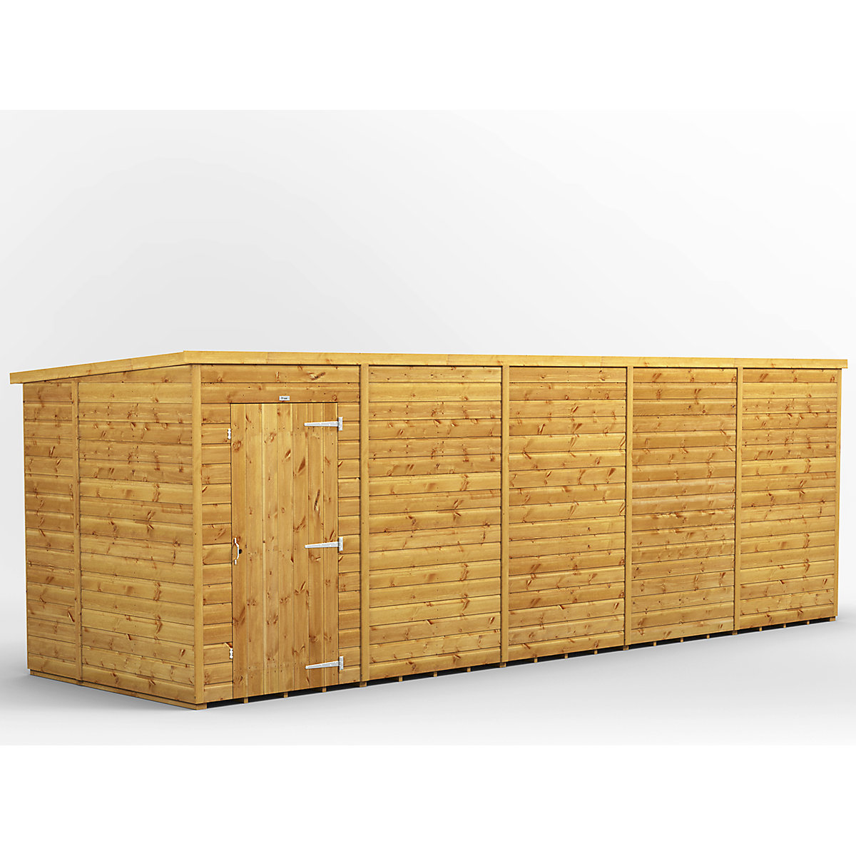 Power 6ft Wide Pent Garden Storage Shed | Optional Windows