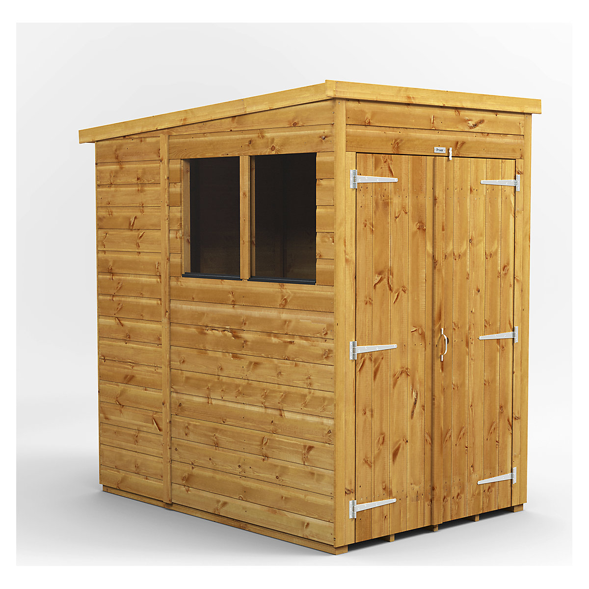 Power 6ft Wide Pent Garden Storage Shed | Optional Windows