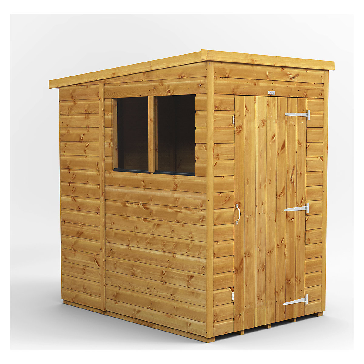 Power 6ft Wide Pent Garden Storage Shed | Optional Windows