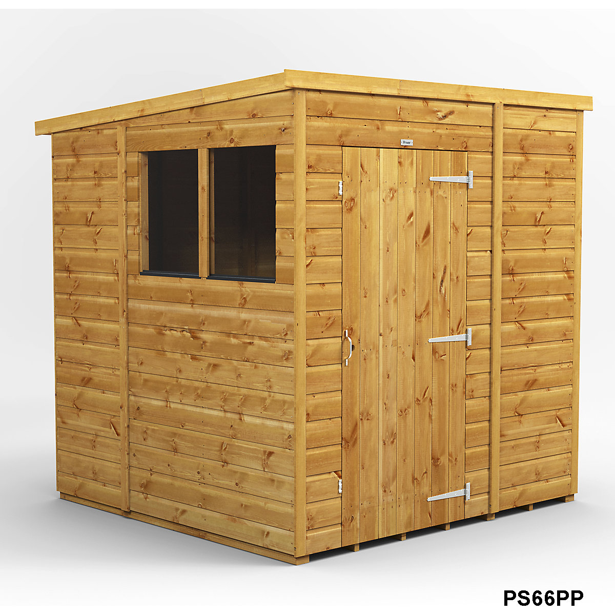 Power 6ft Wide Pent Garden Storage Shed | Optional Windows (Product illustration 6)-5