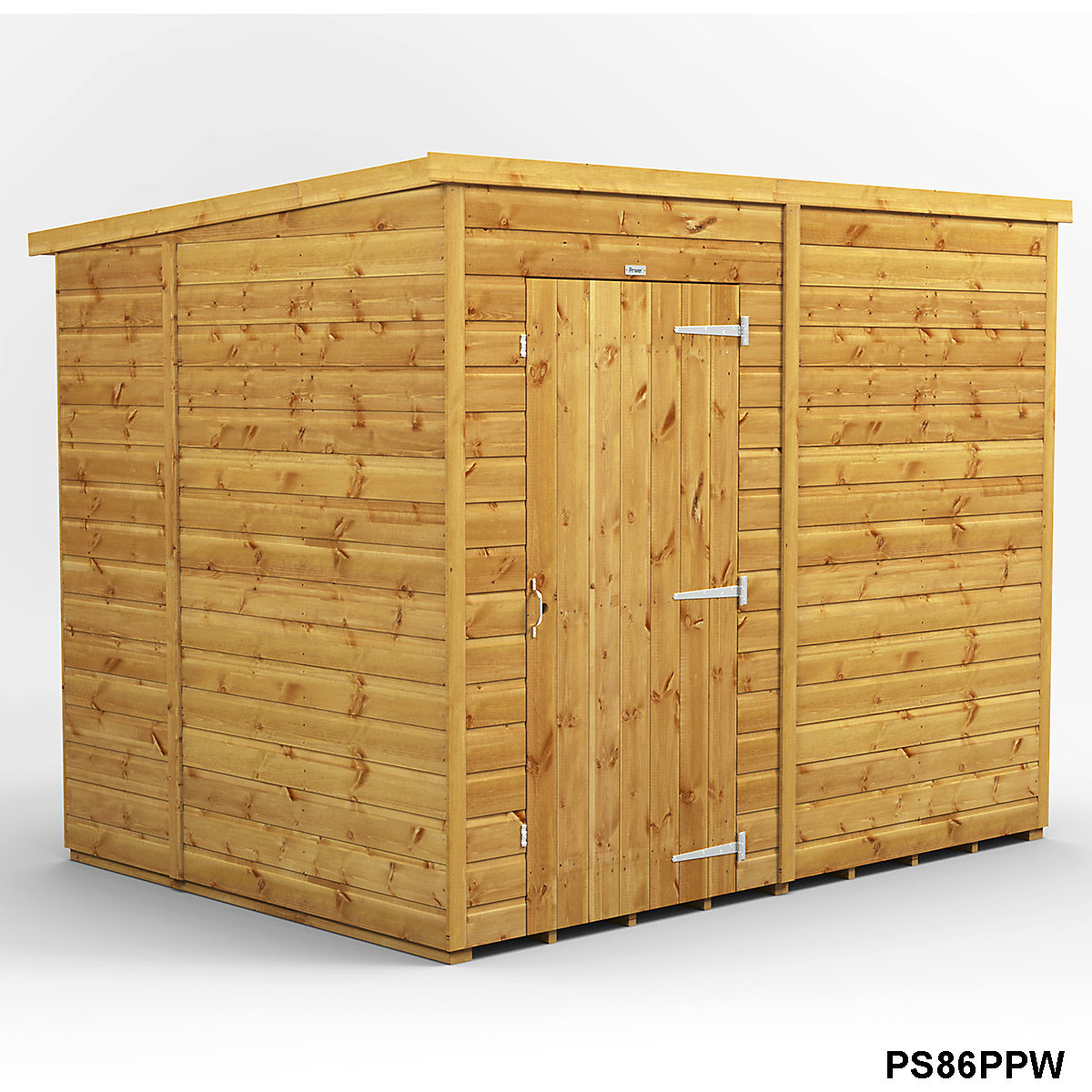 Power 6ft Wide Pent Garden Storage Shed | Optional Windows (Product illustration 7)-6