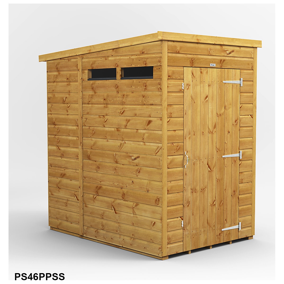 Power 6ft Wide Pent Security Shed (Product illustration 3)-2