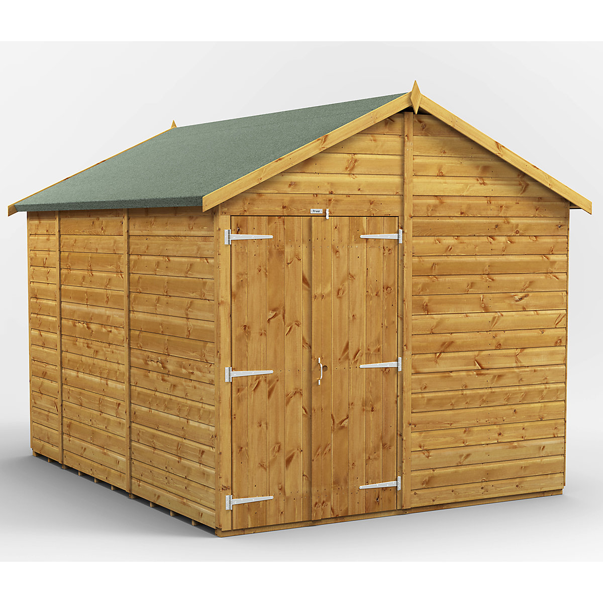 Power 8ft Wide Apex Garden Storage Sheds | Optional Windows