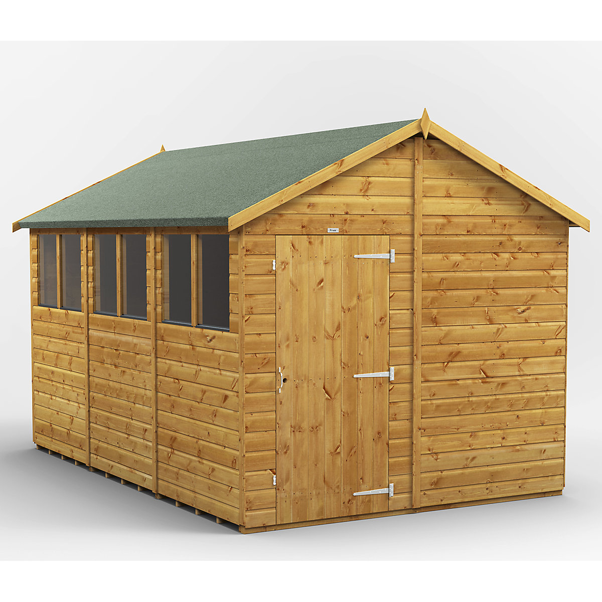 Power 8ft Wide Apex Garden Storage Sheds | Optional Windows