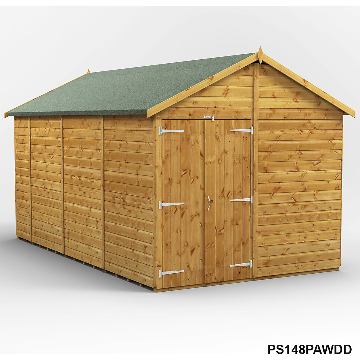 Power 8ft Wide Apex Garden Storage Sheds | Optional Windows (Product illustration 17)-16