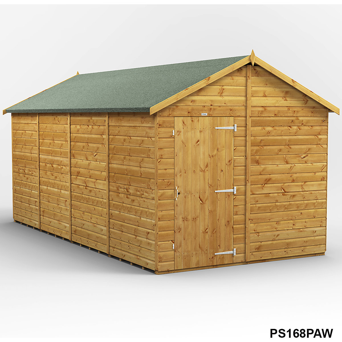 Power 8ft Wide Apex Garden Storage Sheds | Optional Windows (Product illustration 9)-8