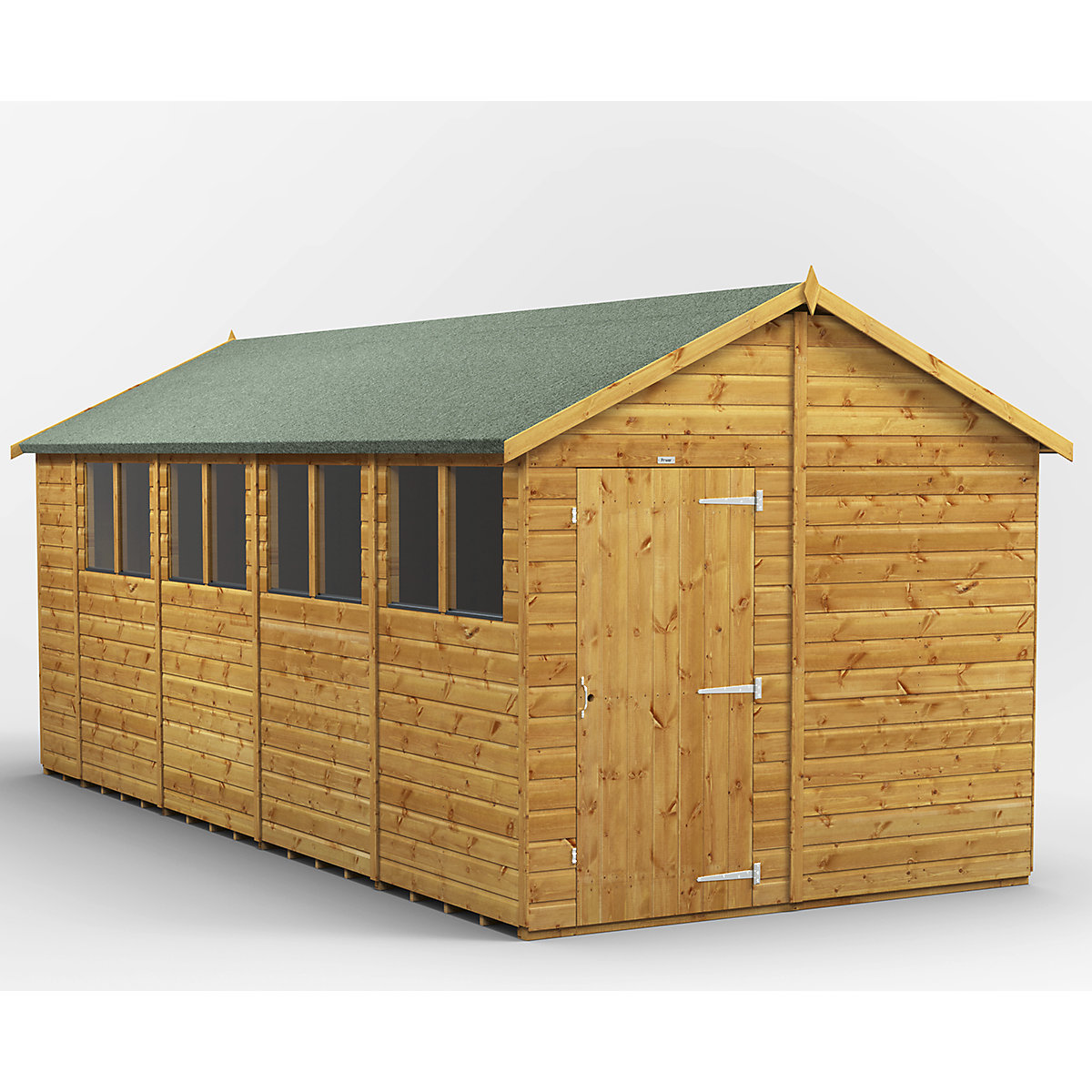 Power 8ft Wide Apex Garden Storage Sheds | Optional Windows