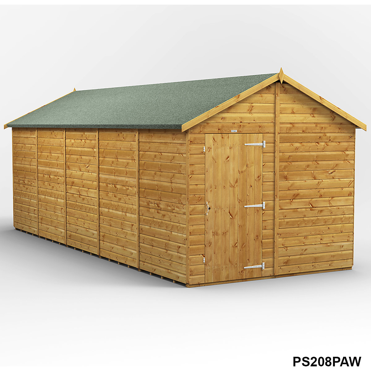 Power 8ft Wide Apex Garden Storage Sheds | Optional Windows (Product illustration 11)-10