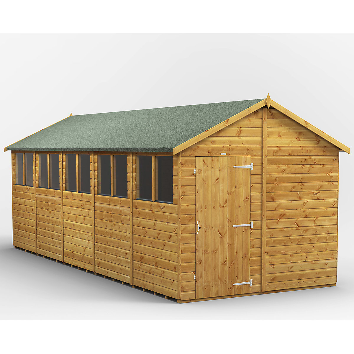 Power 8ft Wide Apex Garden Storage Sheds | Optional Windows