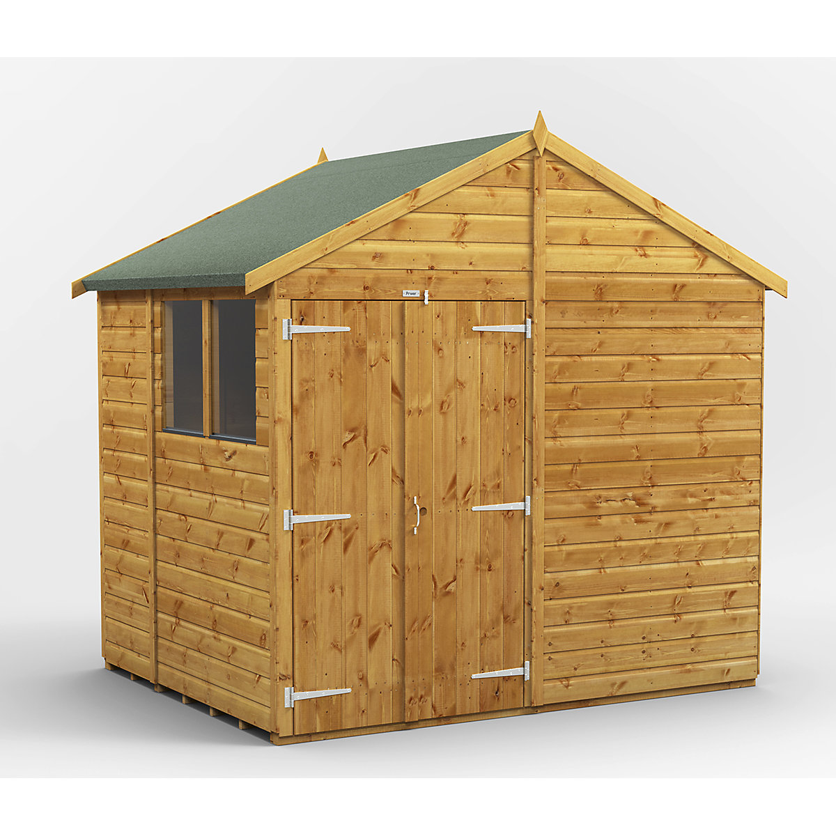 Power 8ft Wide Apex Garden Storage Sheds | Optional Windows