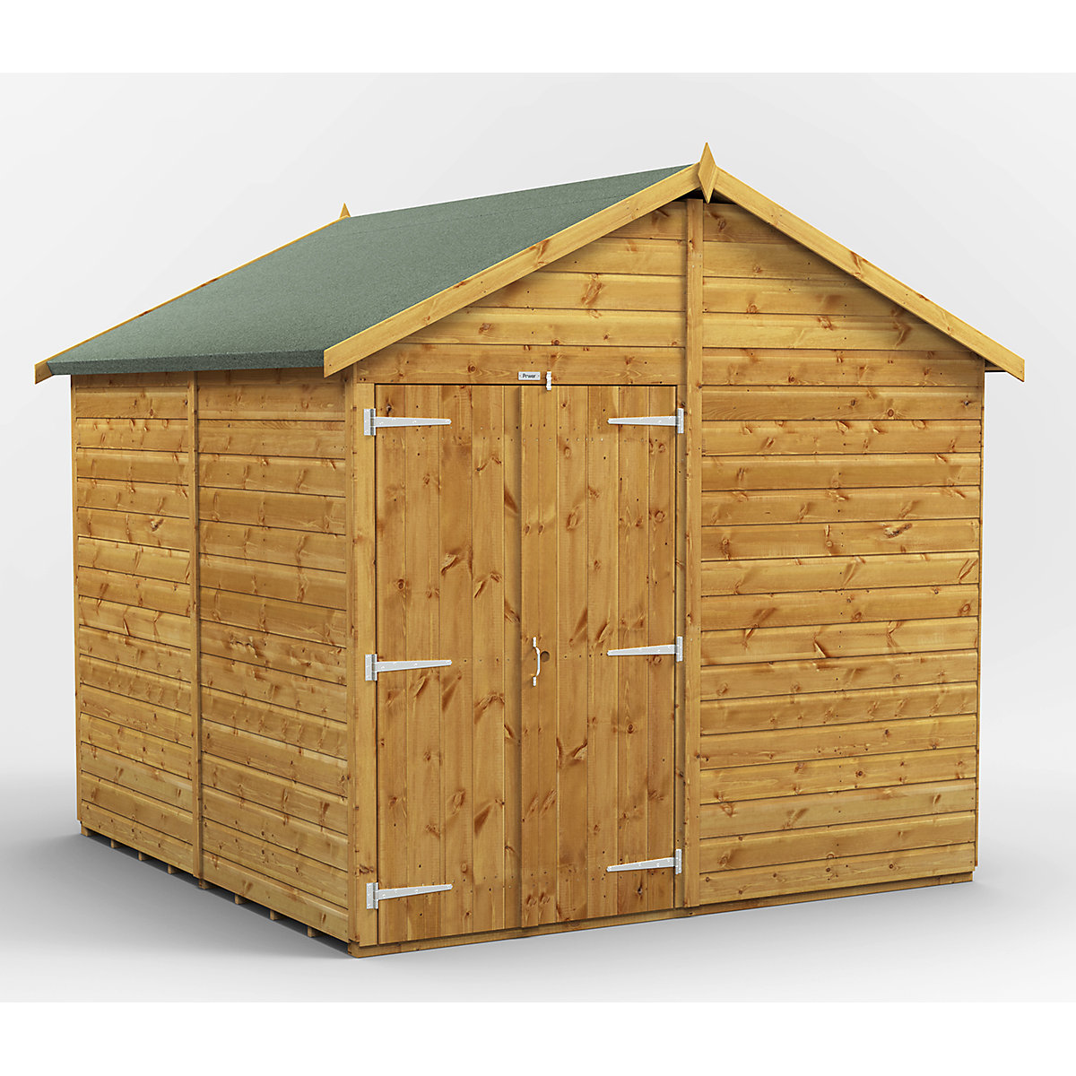 Power 8ft Wide Apex Garden Storage Sheds | Optional Windows