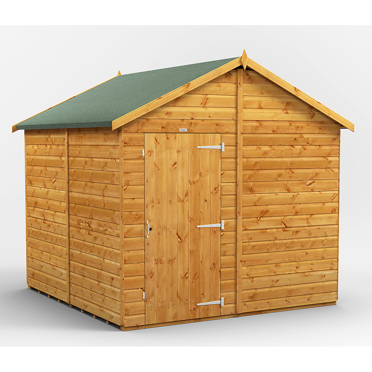 Power 8ft Wide Apex Garden Storage Sheds | Optional Windows