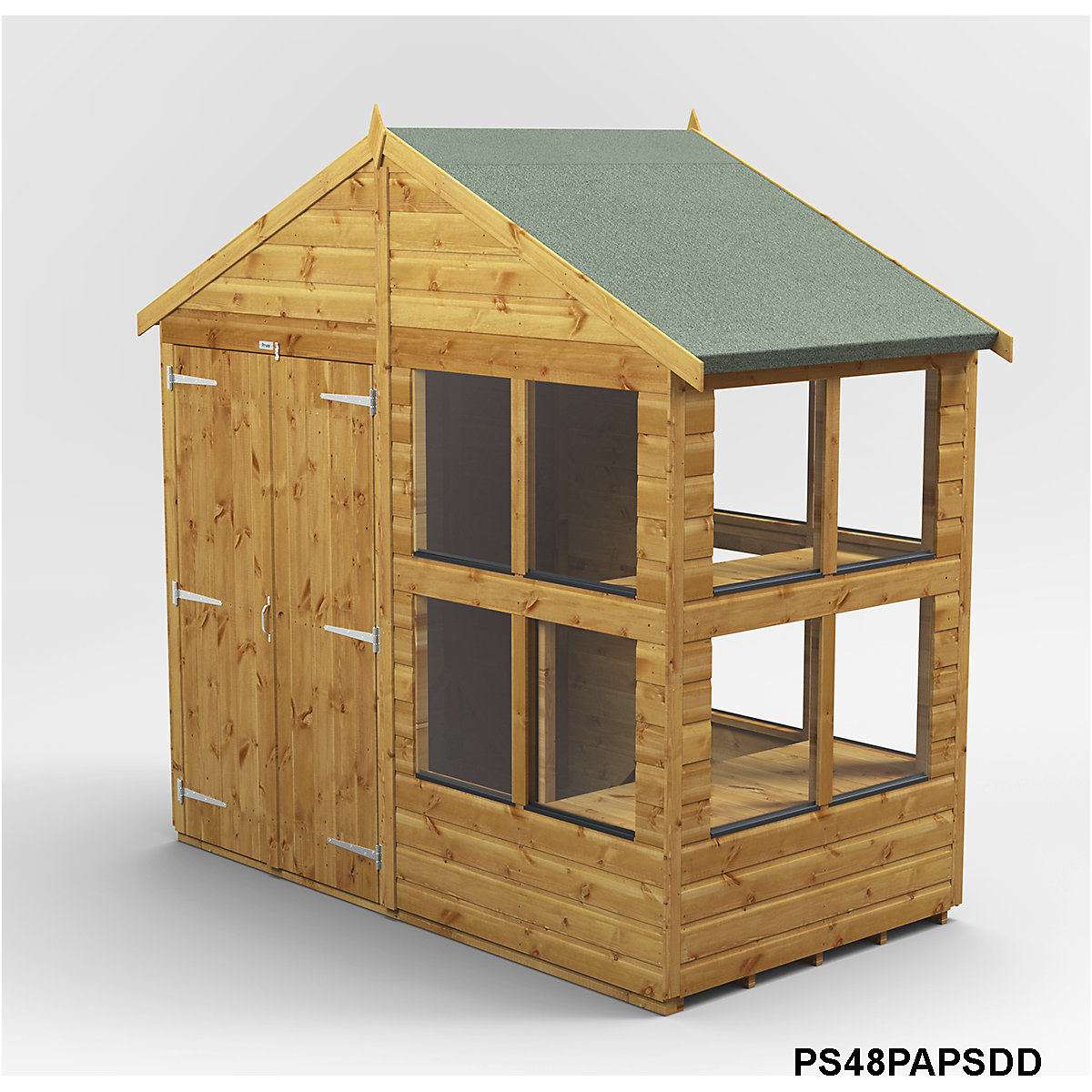Power 8ft Wide Apex Potting Shed (Product illustration 4)-3
