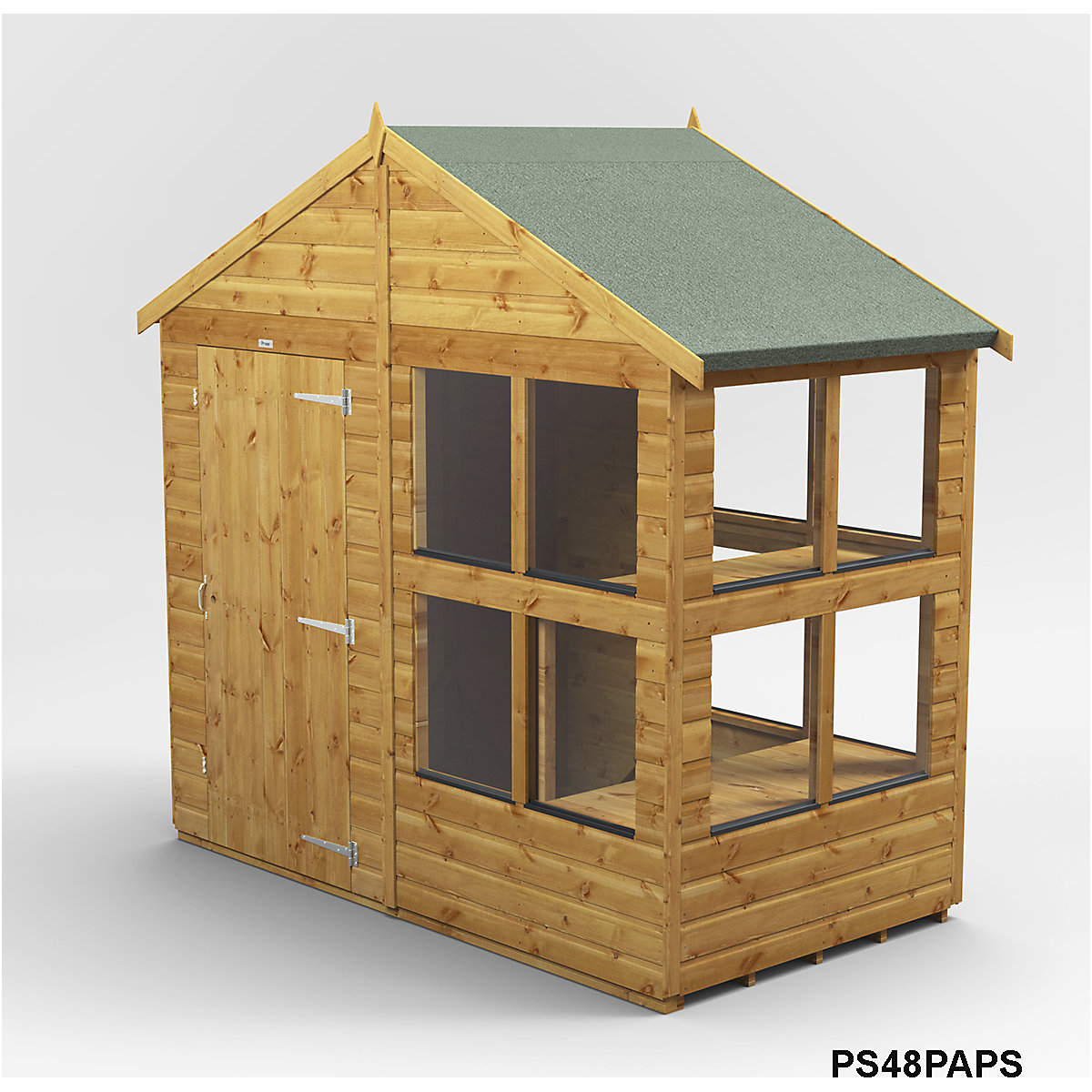 Power 8ft Wide Apex Potting Shed (Product illustration 3)-2