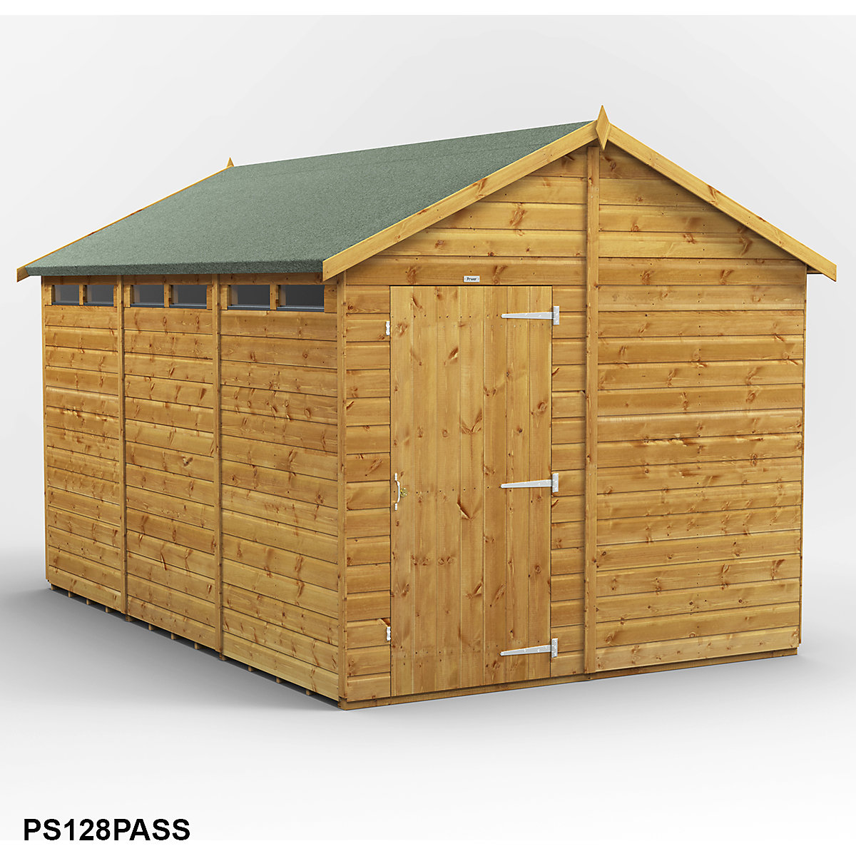 Power 8ft Wide Apex Security Shed (Product illustration 7)-6
