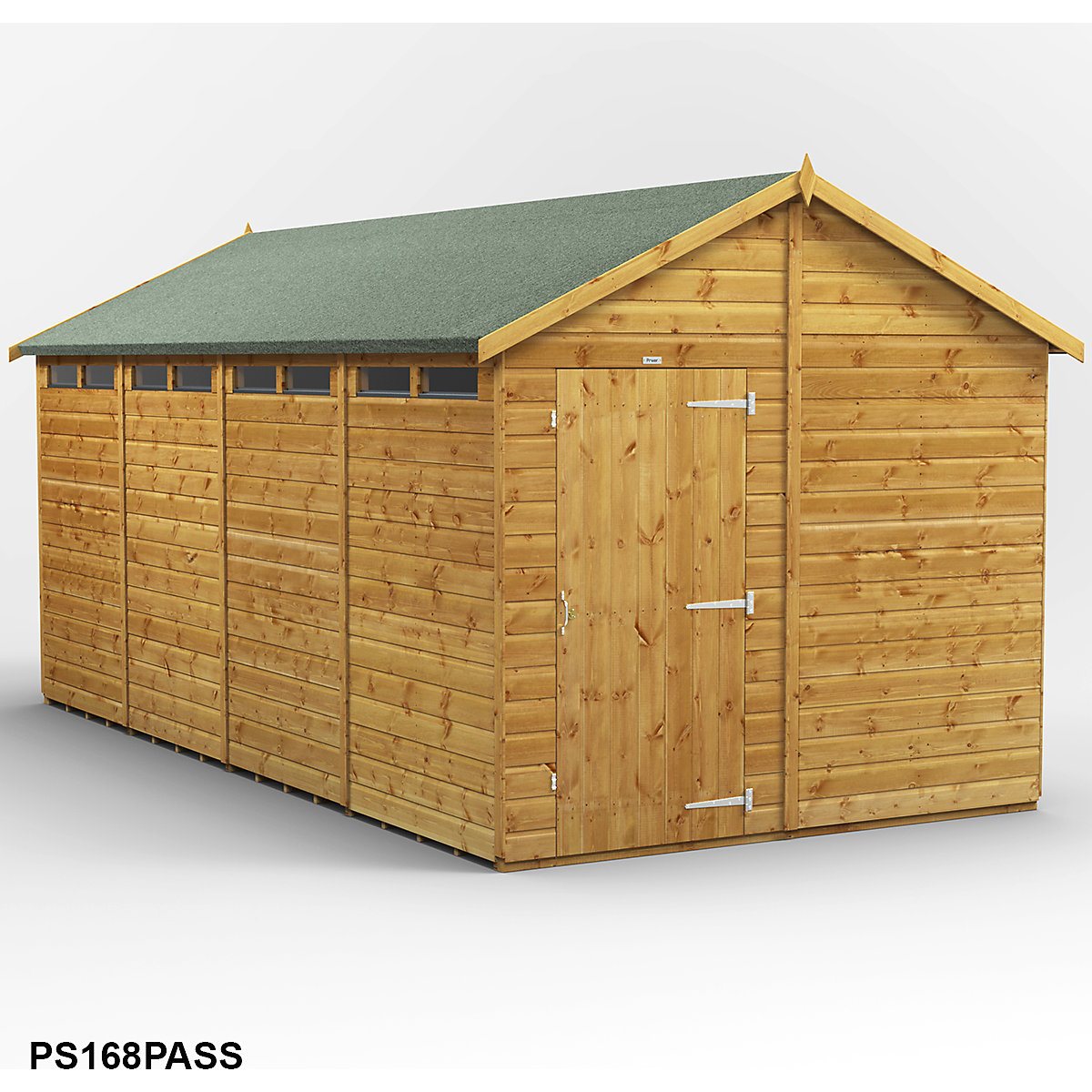 Power 8ft Wide Apex Security Shed (Product illustration 9)-8