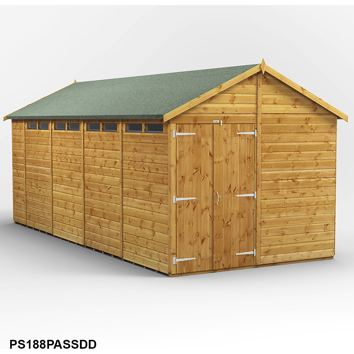 Power 8ft Wide Apex Security Shed (Product illustration 19)-18